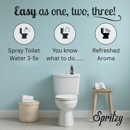Toilet Spray (4 fl oz) | 600+ Sprays | Poo Spray w/Many Scents – Restroom & Bathroom Odor Eliminator – Essentials for a Fresh, Confident Bathroom (Peach Bellini)