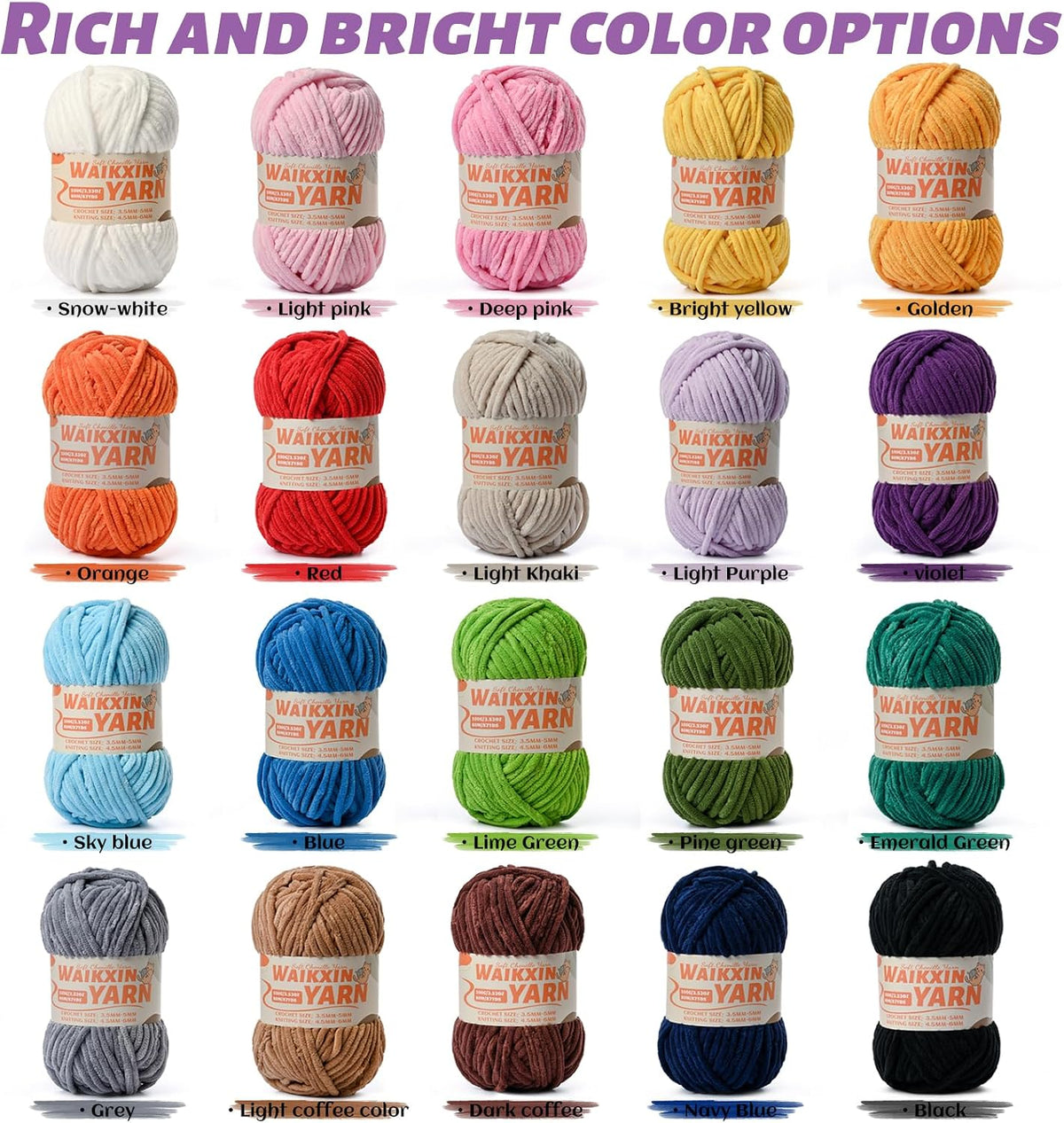 （3 Pink） 3 Pack Super Soft Fuzzy Chenille Chunky Yarn for Crocheting, 300g (261yds) Velvet Fluffy Amigurumi Yarn for Hand Knitting Baby Blankets Weaving Craft
