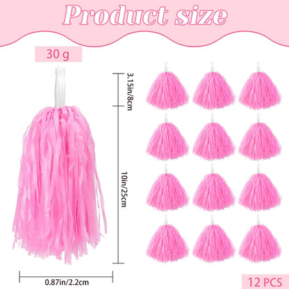 12PCS/24PCS Pom Poms Cheerleading Pom Poms Bulk