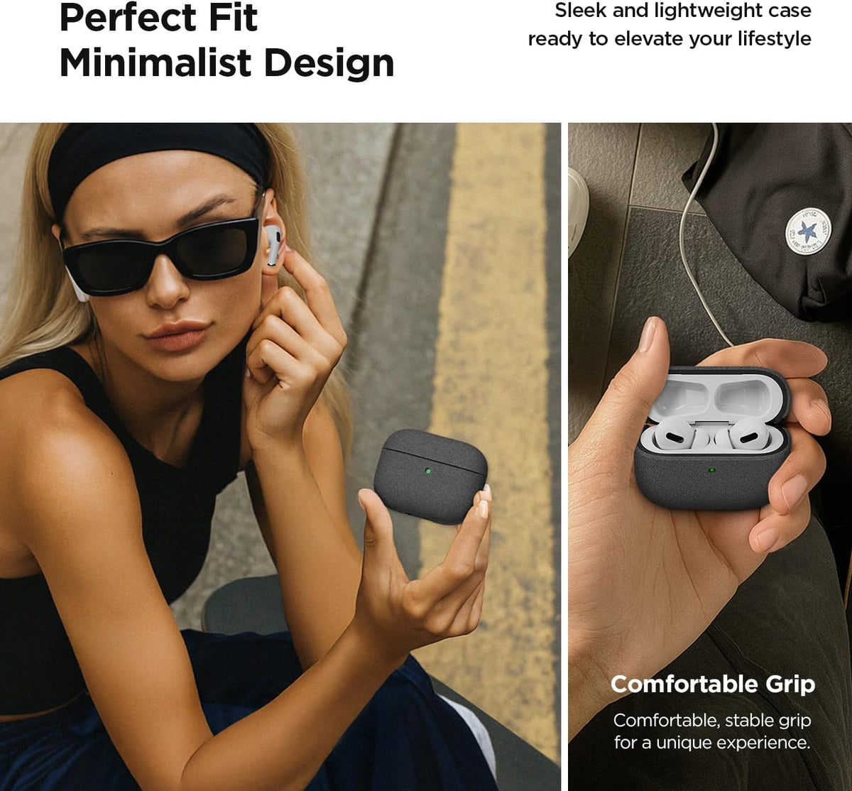 Modern for Apple AirPods Pro 3rd Generation Case (2025) – Modern Minimal Style with Slim Profile and Precise Fit Compatible with AirPods Pro 3 (Peach & Coral)