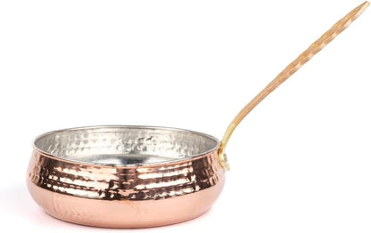 Copper Handle Saucepan 12cm Induction Compatible Pink Color - Copper