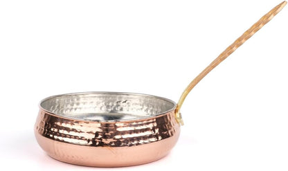 Copper Handle Saucepan 12cm Induction Compatible Pink Color - Copper