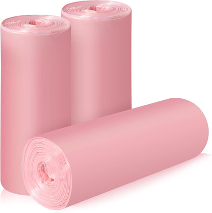 4 Gallon/60pcs Small Garbage Bags,Small Trash Bags,Pink