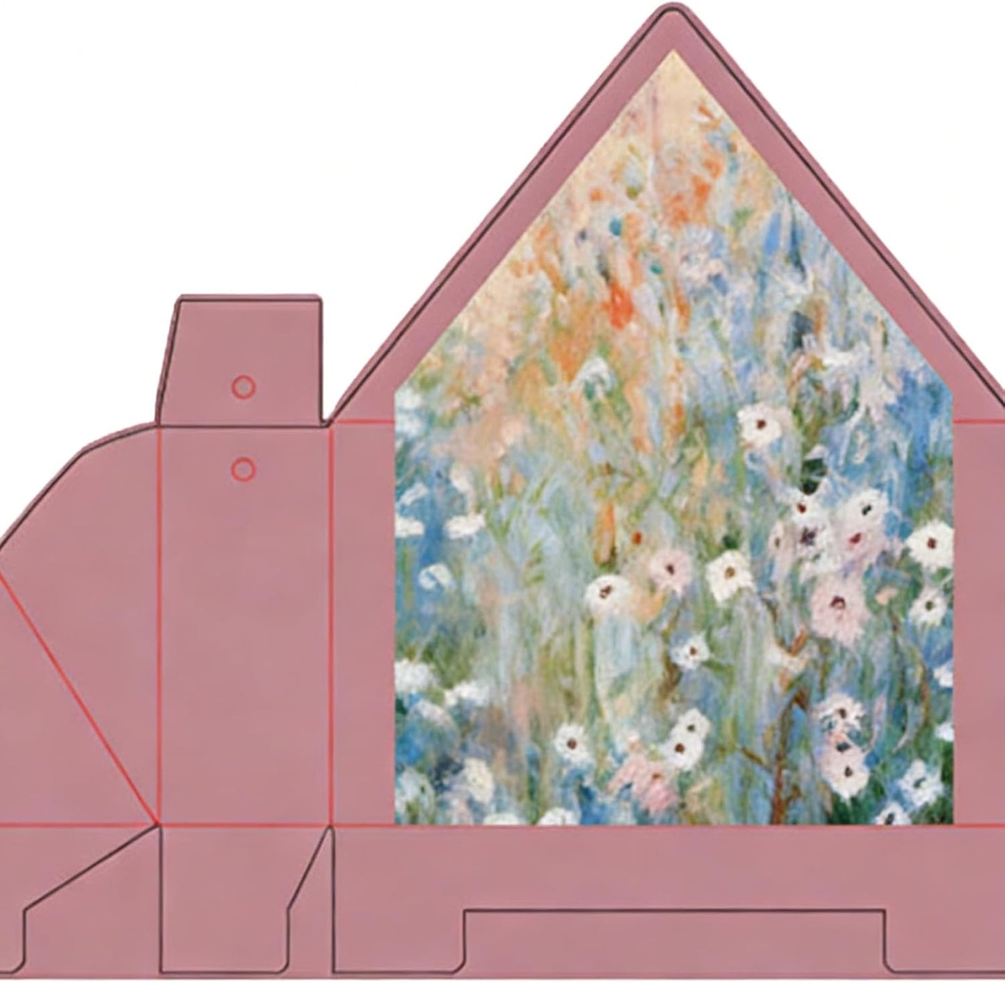 Favor Boxes - Decorative Floral Treat Carriers Pack, Boutique Style Paper Handbag Containers with Charming Cutout Details Secure Closure, Convenient Flat Fold Setup, Ideal for Birthday Mothers Day Par