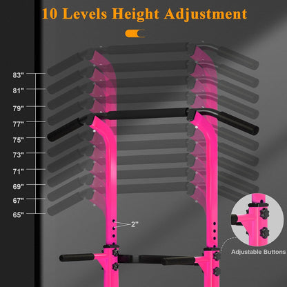 Power Tower Pull Up Bar Dip Station,Adjustable Height Dip Stand
