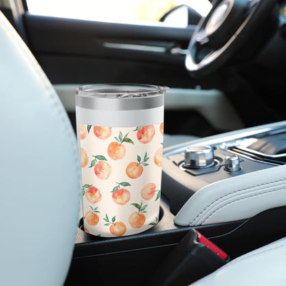 Cute Watercolor Fruit Pattern Art Peach Stainless Steel Insulated Tumbler