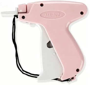 2026 New Stitch Gun for Clothes, Handheld Quick Clothing Fixer Sewing Kit with 1000 Black & 1000 White Fasteners, 6 Replacement Needles (Vintage Pink)