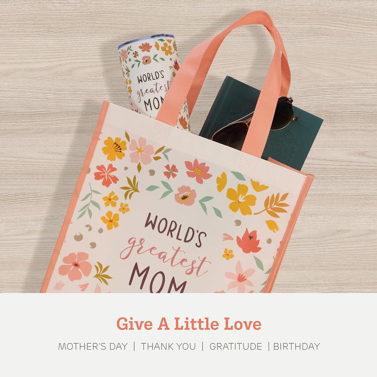 Shopping Tote Bag: World's Greatest Mom (14.3" x 12.6" x 7")