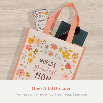 Shopping Tote Bag: World's Greatest Mom (14.3" x 12.6" x 7")