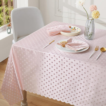 Blush Pink Satin Napkins Set Of 12，Blush Pink Polka Dots Satin Napkins Square 17 x 17 Inches for Wedding Dinner Birthday Easte Party Supplies