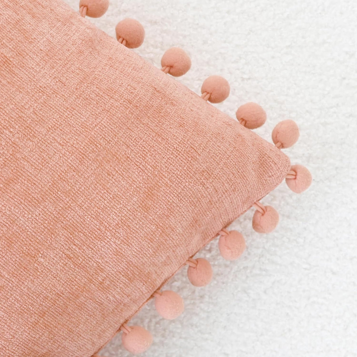 Decorative Couch Throw Pillow Covers 20 X 12 Inches Dusty Pink