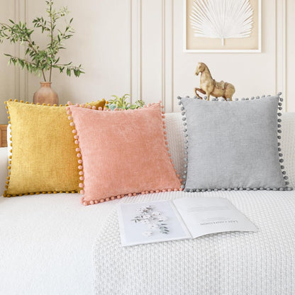 Decorative Couch Throw Pillow Covers 20 X 12 Inches Dusty Pink