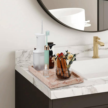 Marble Bathroom Tray,Pure Natural Vanity Tray