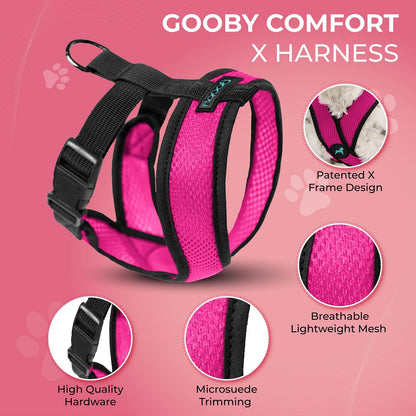 Comfort X Head-in Dog Harness, Choke-Free, Flamingo Pink, X-Large