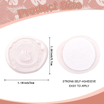 Swan Wax Seal Stickers,30Pcs Pink Self Adhesive Envelope Seal Stickers,Great for Wedding Invitations,Greeting Cards,Gift Wrappings,Valentine's Day