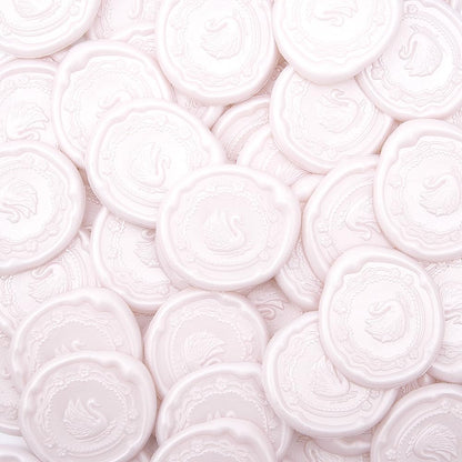 Swan Wax Seal Stickers,30Pcs Pink Self Adhesive Envelope Seal Stickers,Great for Wedding Invitations,Greeting Cards,Gift Wrappings,Valentine's Day