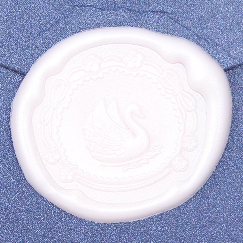 Swan Wax Seal Stickers,30Pcs Pink Self Adhesive Envelope Seal Stickers,Great for Wedding Invitations,Greeting Cards,Gift Wrappings,Valentine's Day