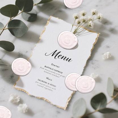 Swan Wax Seal Stickers,30Pcs Pink Self Adhesive Envelope Seal Stickers,Great for Wedding Invitations,Greeting Cards,Gift Wrappings,Valentine's Day