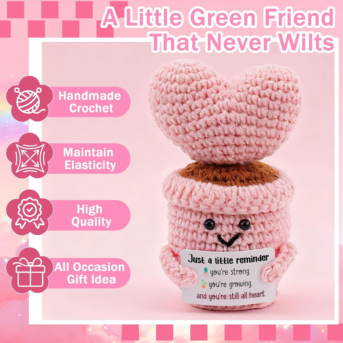 Pink Gift Basket for Women, Unique Birthday Gifts for Teen Girls Mom Sister