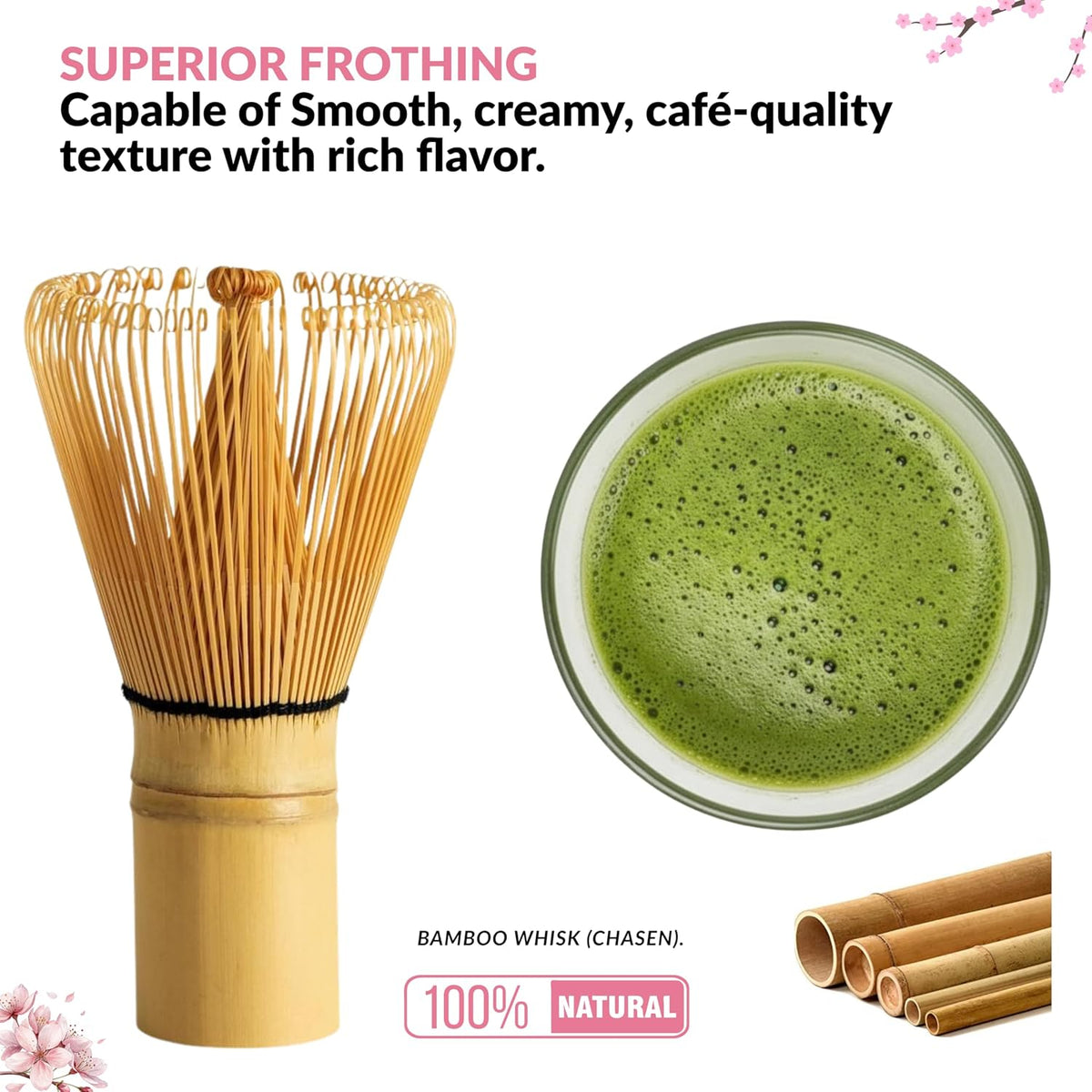 Matcha Whisk Set – Traditional Japanese Matcha Starter Kit with Bowl, Bamboo Whisk & Sifter | Complete Matcha Tea Ceremony Set for Home & Café Use – Pink