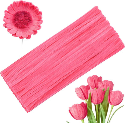 100 Pcs Pipe Cleaners Bulk Craft Suppies Light Peach Pink Pipe Cleaners
