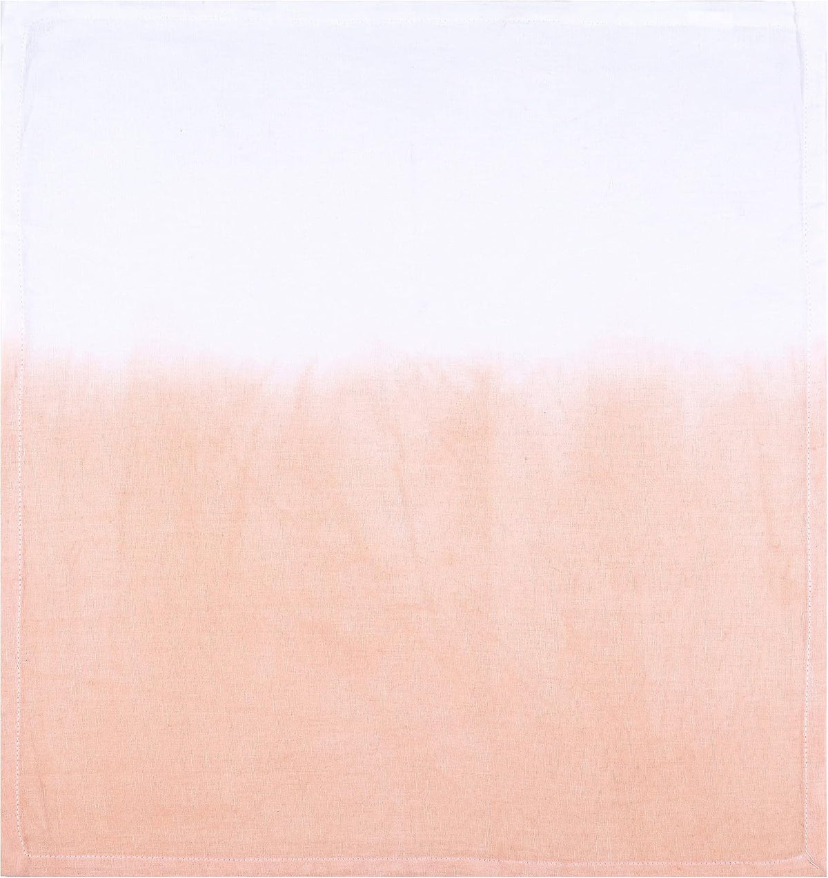 Ombre Cloth Napkins Cotton Linen 85% Cotton 15% Linen Set of 6 Cotton Linen Blend Dinner Napkins Perfect for Parties Dinners Weddings Cocktail Christmas Napkins 18x18 Ombre (Peach).