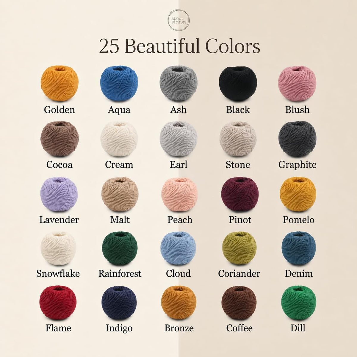 Lazy Wool - Soft Merino Cotton Blend Yarn, DK Light Worsted Weight, Machine Washable, Non-Itchy, 4 Pack (436 Total Yards), 25 Vibrant Colors for Knitting & Crochet (Peach)