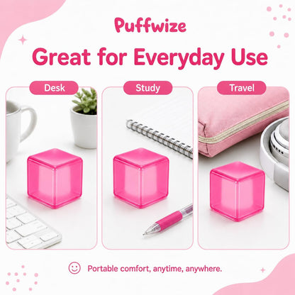 Squishy Cube Squishy Stress Ball,1.98"*1.98" Medium Fidget Toy, Squishy Cube Pieces Silent Nice Square Shape Anxiety Sensory Squishy Slow Rise, Classroom Prizes, Calming Kids(Pink)