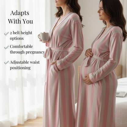 Viscose from Bamboo Women's Robe Long with Pockets
