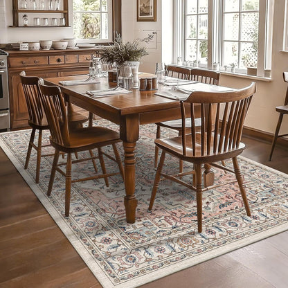5x7 Area Rug for Living Room Soft Washable Vintage Boho Area Rug