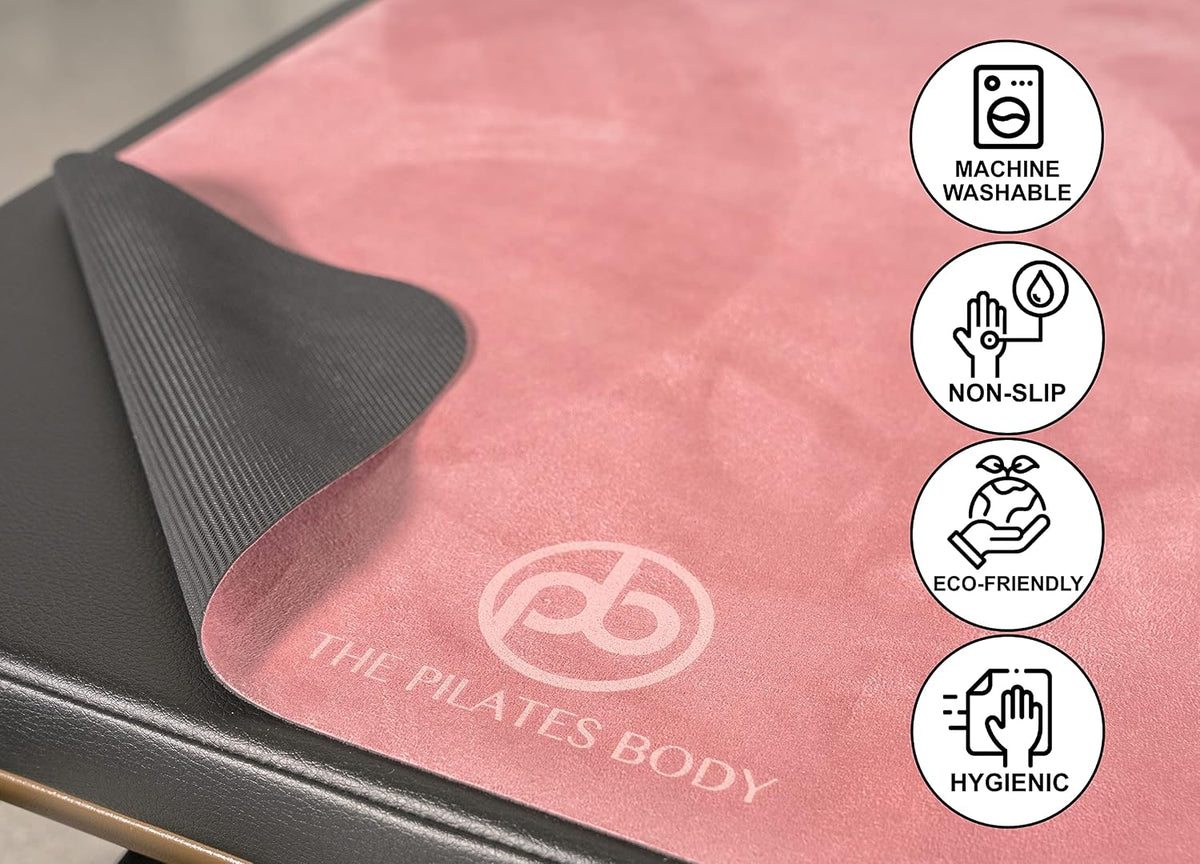Pilates Reformer Mat – Fits Merrithew, Allegro, Balanced Body, Aeropilates machines – Clean, non-slip, sweat-wicking mat accessory - Reformer accessories equipment