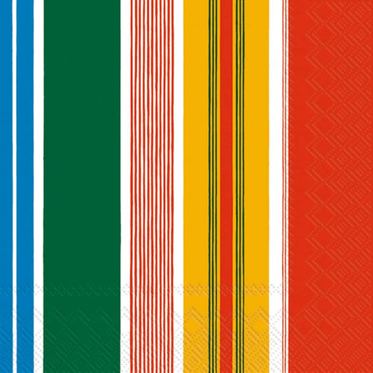 IHR Ideal Home Range - Paper Napkins Marimekko PARAATI yellow red 20-Count 3-Ply Lunch Napkins 6.5 x 6.5 inches