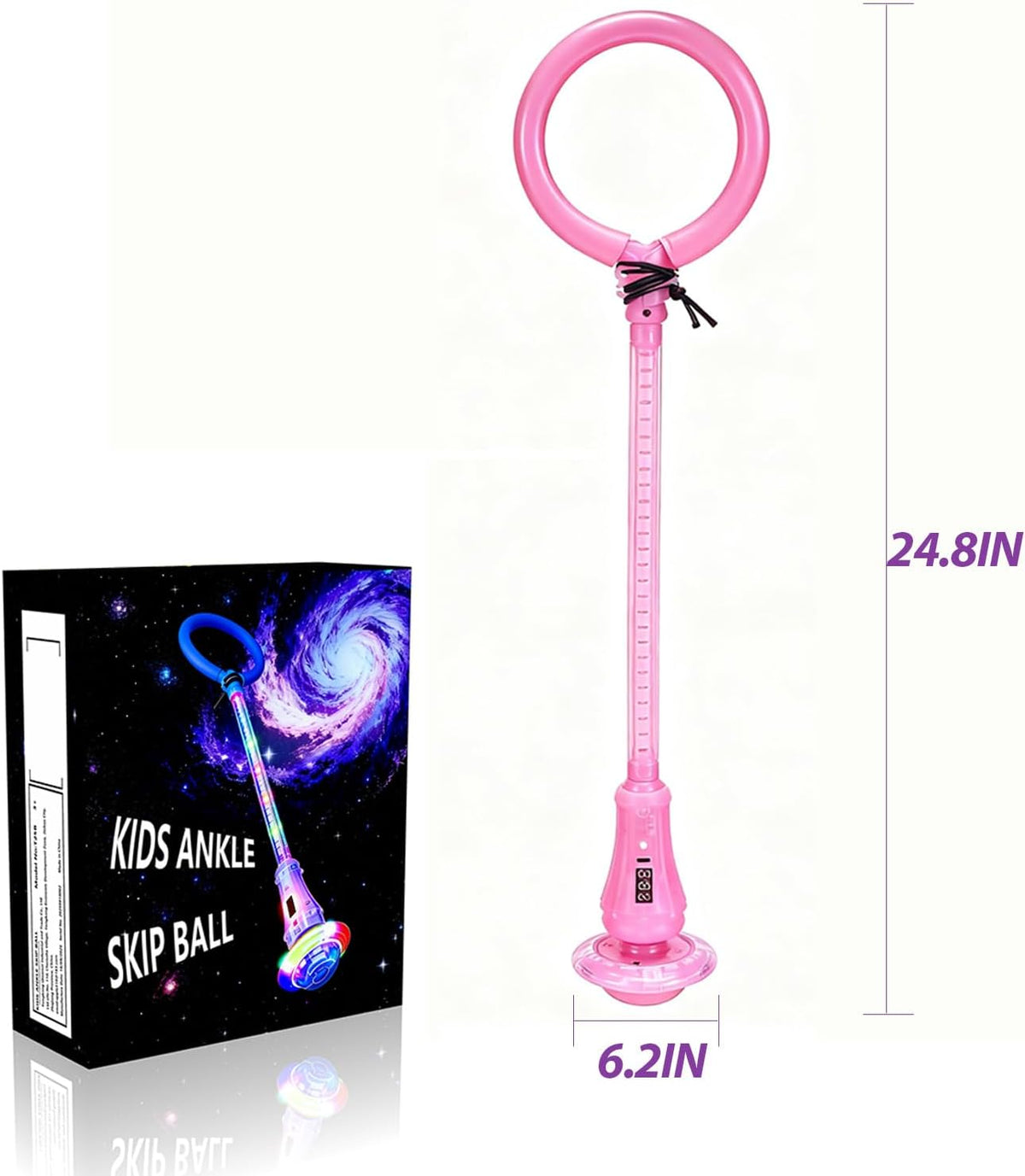 ankle skip ball,foldable jump toy,indoor & outdoor gift for girls aged 8–12