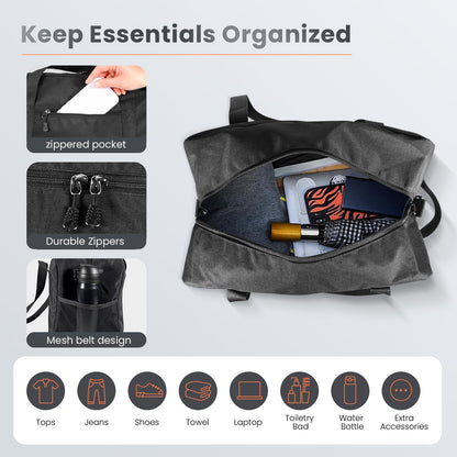 14 inch Small Gym Bag for Women & Men- Mini Duffel Bag Lightweight Carry On Bag Sports Bag for Travel,Sport,Workout-Light Pink