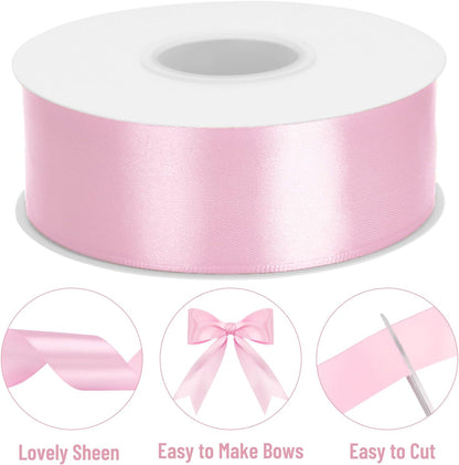Pink Satin Ribbon - 1-1/2'' x 100 Yards for Gift Wrapping