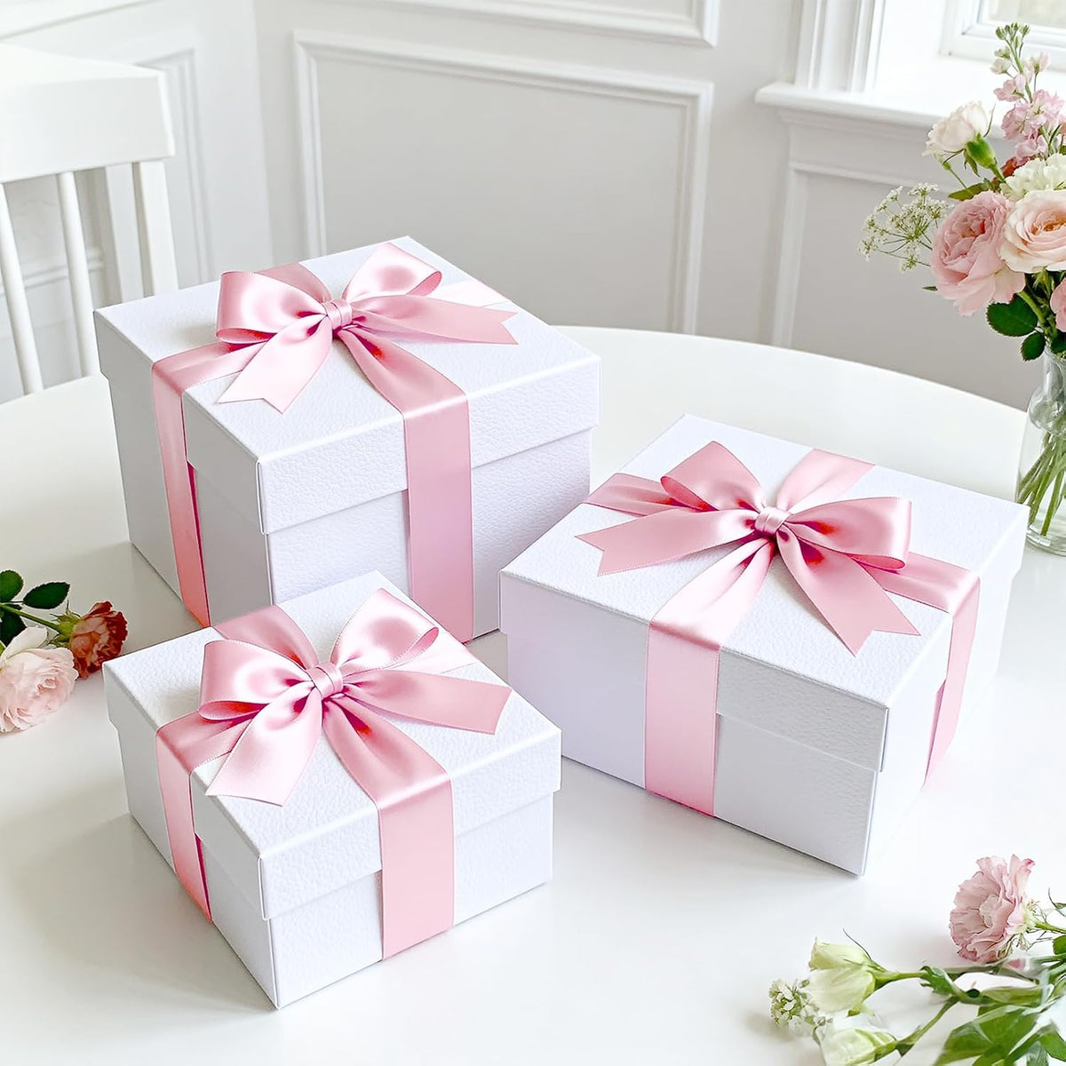 Pink Satin Ribbon - 1-1/2'' x 100 Yards for Gift Wrapping