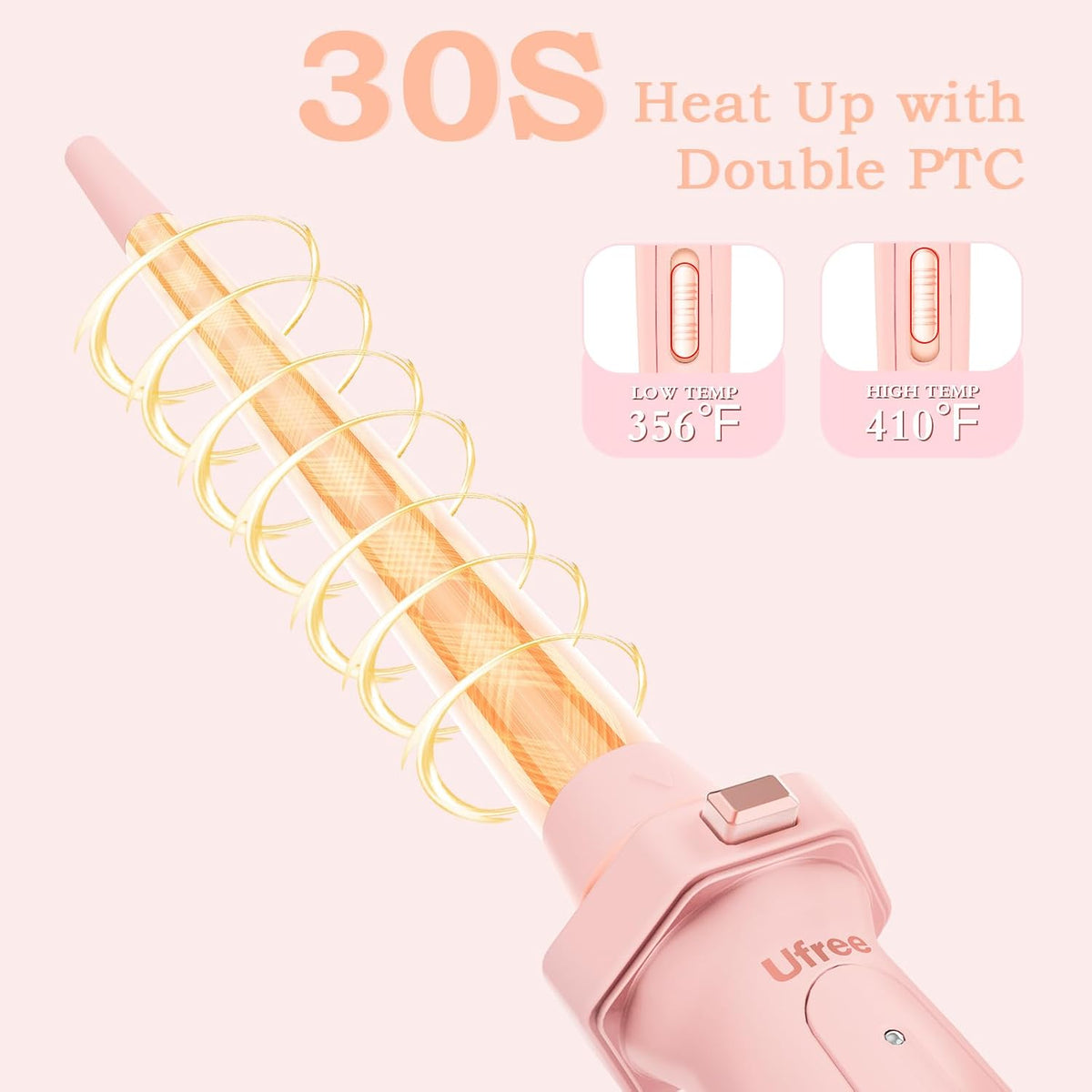 5 In 1 Curling Iron, Interchangeable Ceramic Barrels, Hair Wand Set