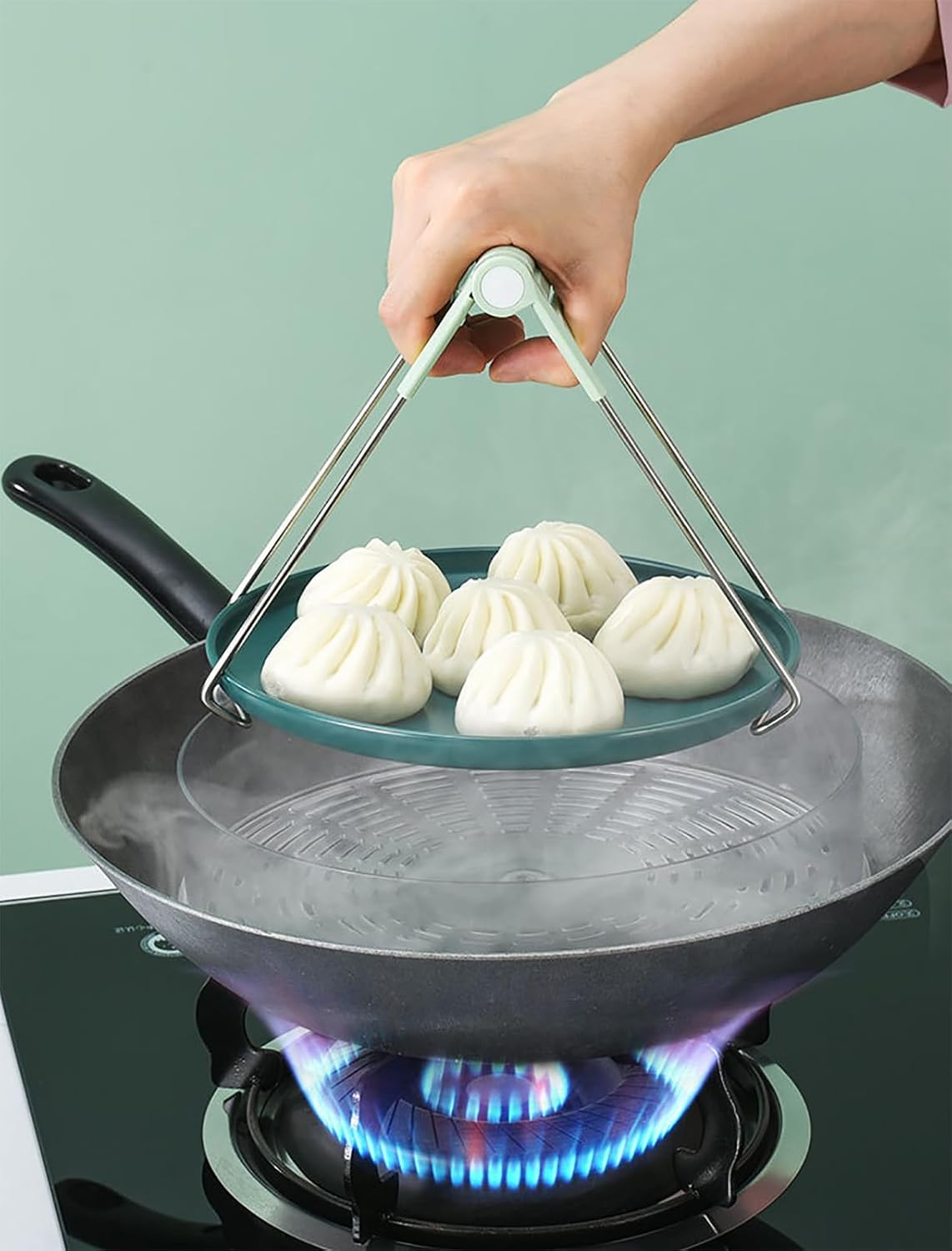 Hot Plate Gripper, Bowl Clip, Kitchen Tong, Mini Silicone Oven Gloves, 4Pcs