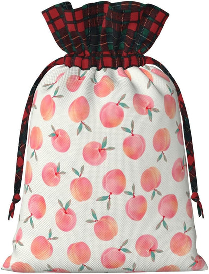 DRTGEDS Pink Peach 4.7x 6.9in Large Capacity Gift Bag With Drawstring For Your Halloween Precious Gifts 1pcs