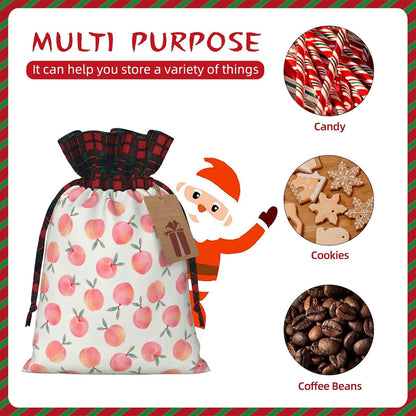 DRTGEDS Pink Peach 4.7x 6.9in Large Capacity Gift Bag With Drawstring For Your Halloween Precious Gifts 1pcs