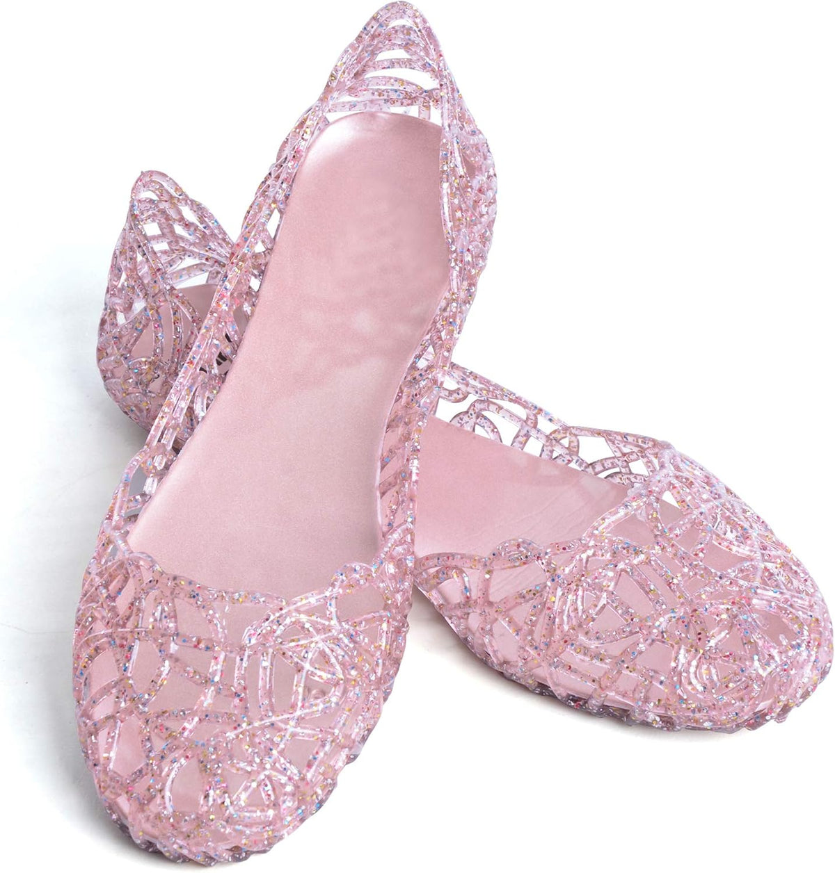 Women Flat Heel Summer Beach Jelly Shoes
