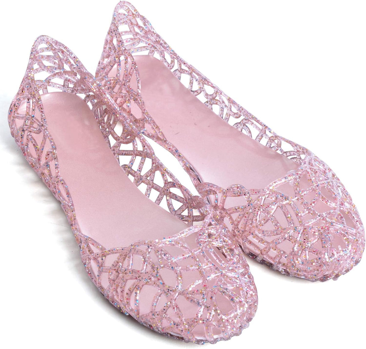 Women Flat Heel Summer Beach Jelly Shoes