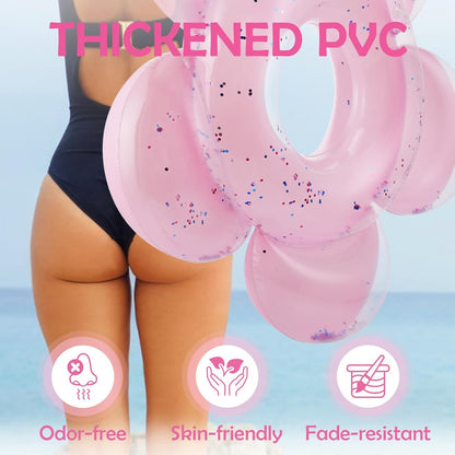 Pool Floats, Inflatable Pool Float, Large Floatie for Bachelorette Party, Swim Tube River Lake Beach Bride Wedding Decor Raft for Adults