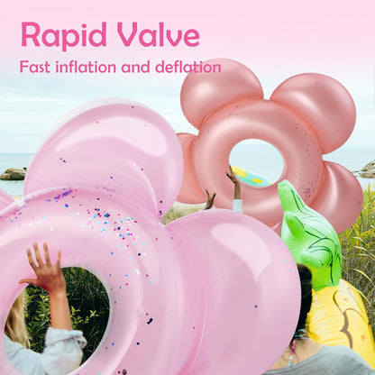 Pool Floats, Inflatable Pool Float, Large Floatie for Bachelorette Party, Swim Tube River Lake Beach Bride Wedding Decor Raft for Adults