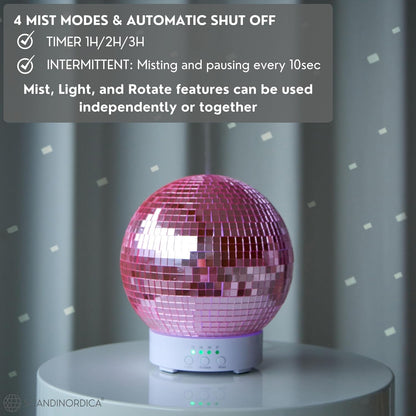 Disco Ball Diffuser - Original Rotating Disco Diffuser Pink