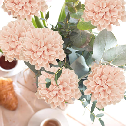 Artificial Flowers, 25pcs Peach Fake Rose for Wedding