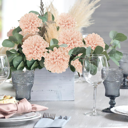 Artificial Flowers, 25pcs Peach Fake Rose for Wedding