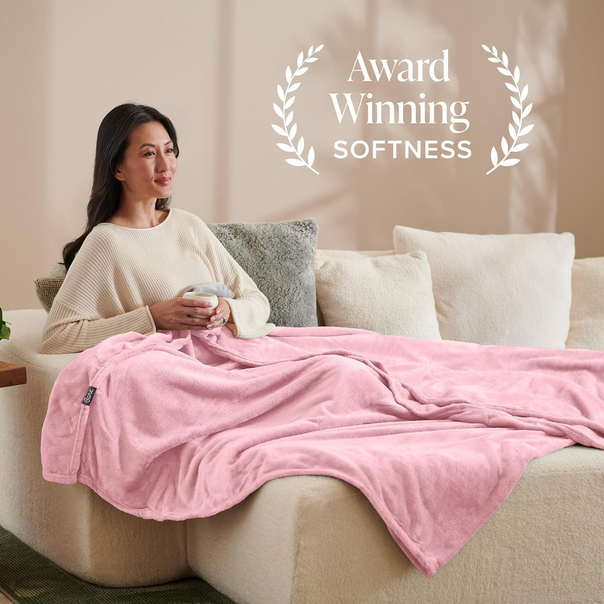 Fleece Blanket Luxury Microplush (King, Light Pink)