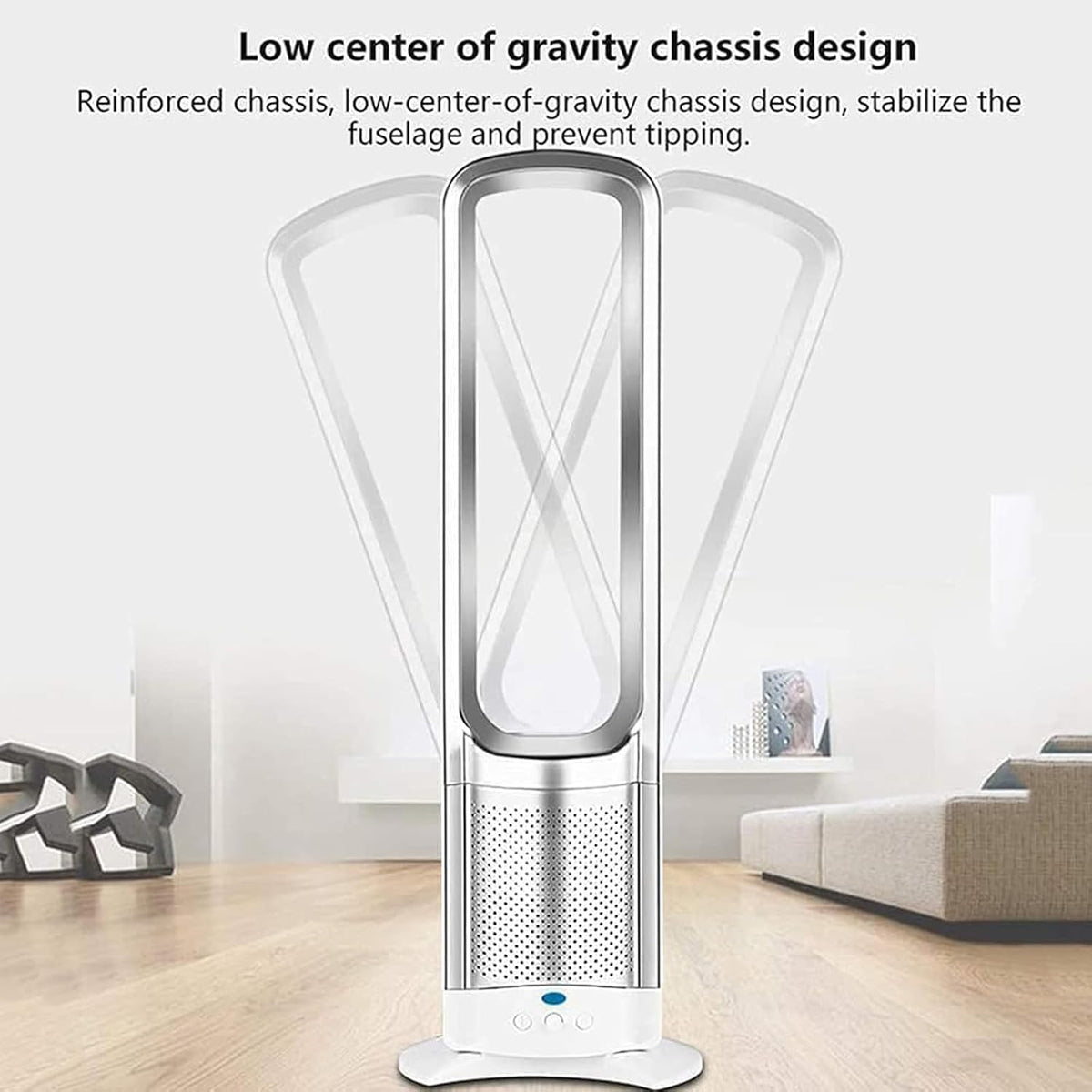 Bladeless Fan for Bedroom, Tower Fan That Blow Cold Air, Quiet Cooling Tower Fan with Remote, 3 Speed Settings for Home Office Floor Fan, Pink