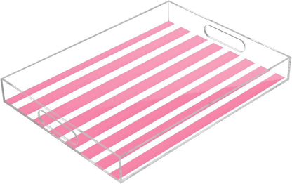 Serving Tray Decorative Trays and Platters Snacks Bowl Candy Dish Pink Solid for Breakfast, Lunch, Dinner, Appetizers Food Tray